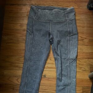 Lululemon Athletica Gray Seam-Detail Leggings